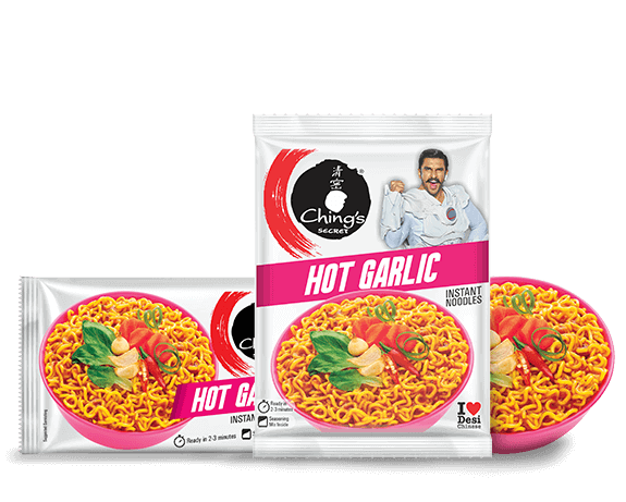 Hot Garlic Instant Noodles